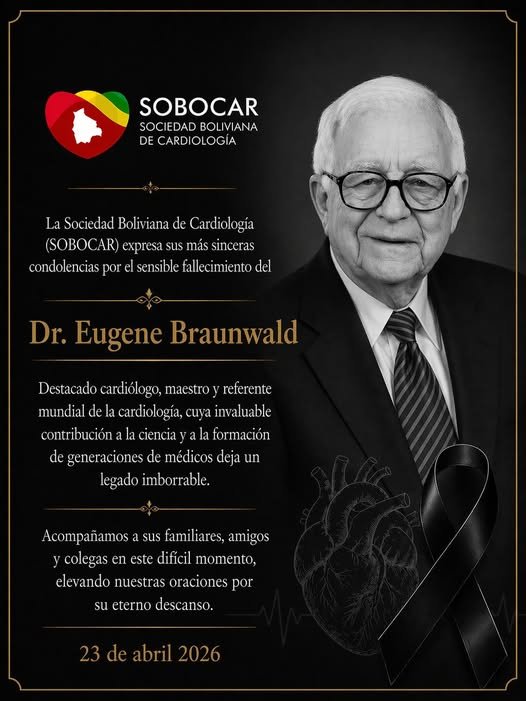 Aviso Necrológico Dr. Eugene Braunwald